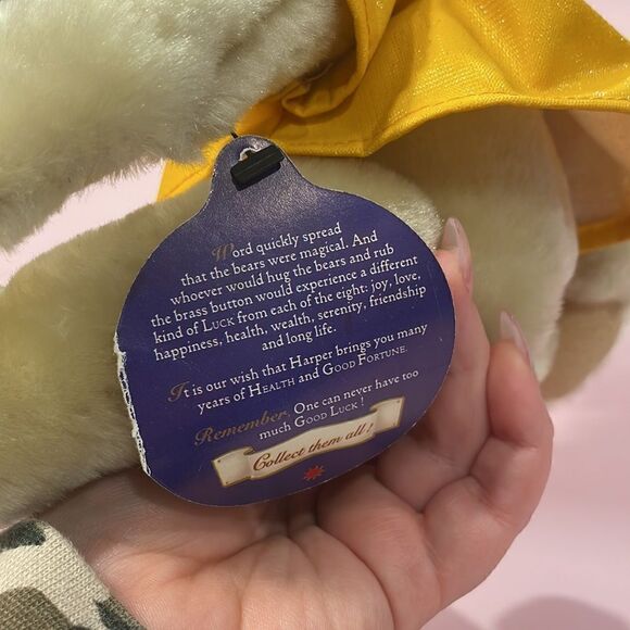 Original Brass Button Bear Harper Stuffed Teddy In Yellow Rain Coat With Tag - Picture 7 of 13